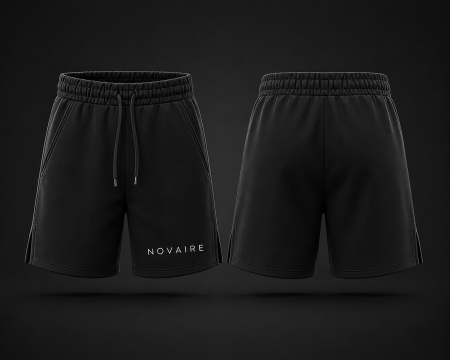 NOVAIRE Essential Shorts – Black Edition