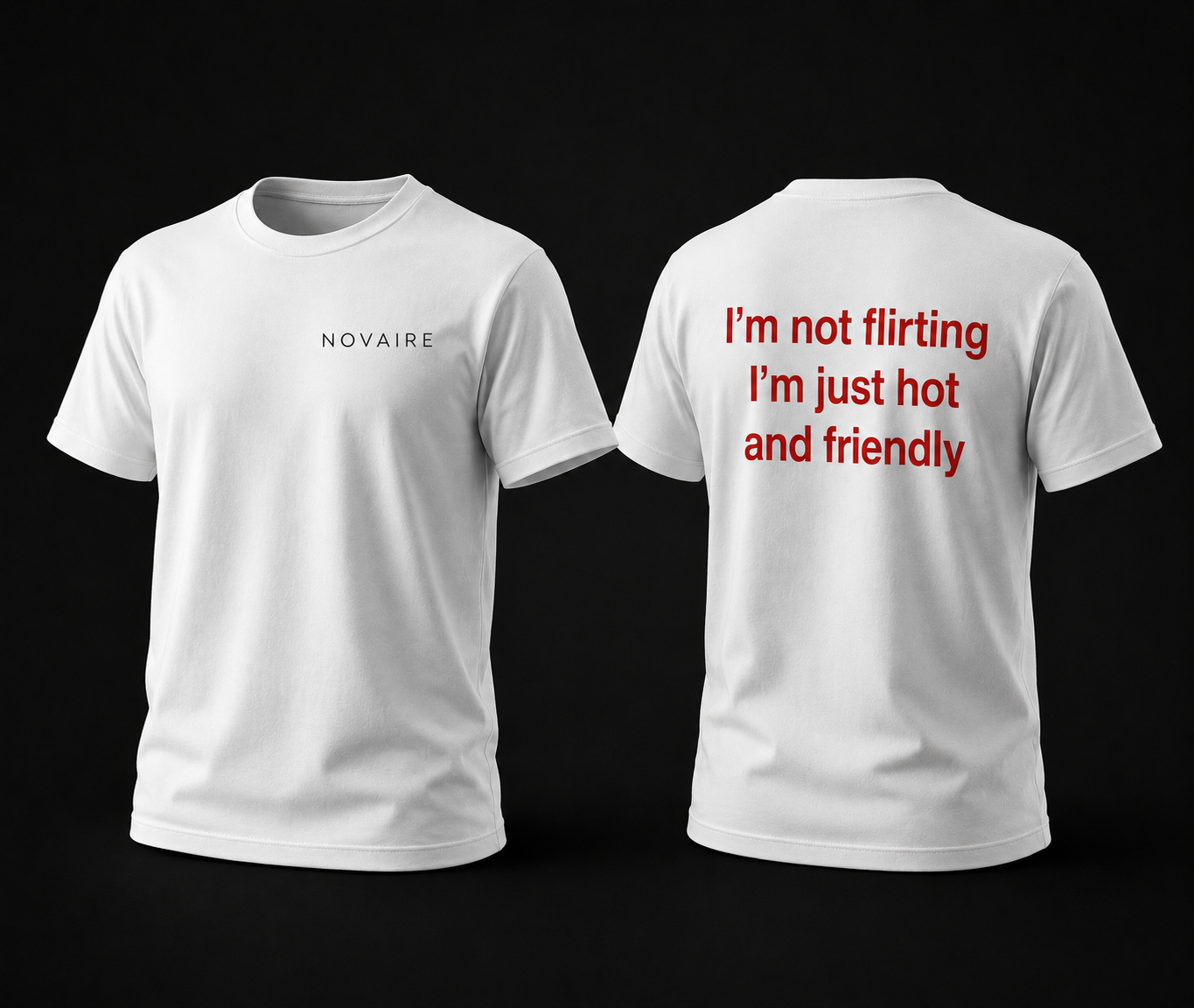 Hot & Friendly Oversized Tee – White
